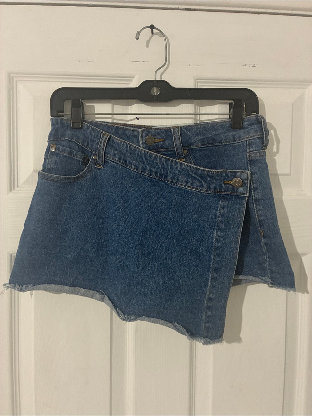 Guess Denim Skirt with Red Logo Tag